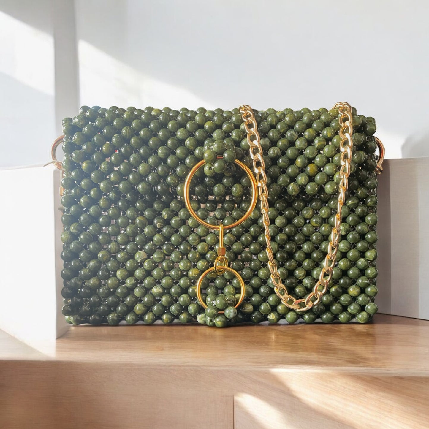 Crimson Luxe Clutch